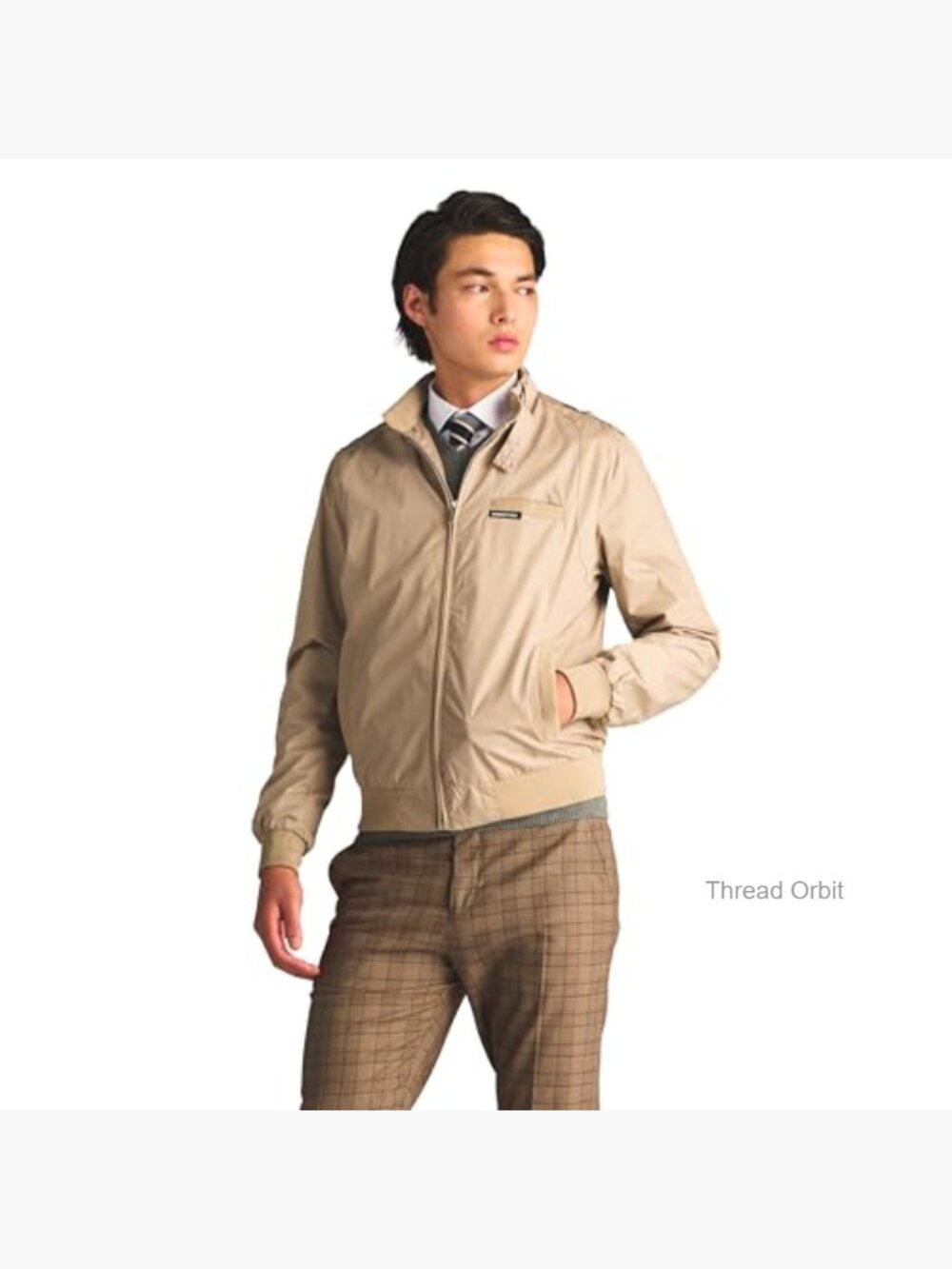 Slim Fit Lightweight Windbreaker Jacket with Logo Chest Pocket - Picture 4 of 7